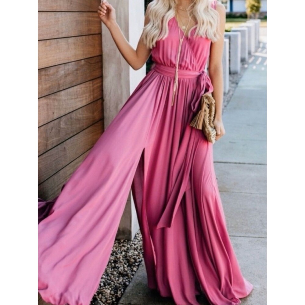 Vici Rose Pink DIANA SLEEVELESS MAXI DRESS